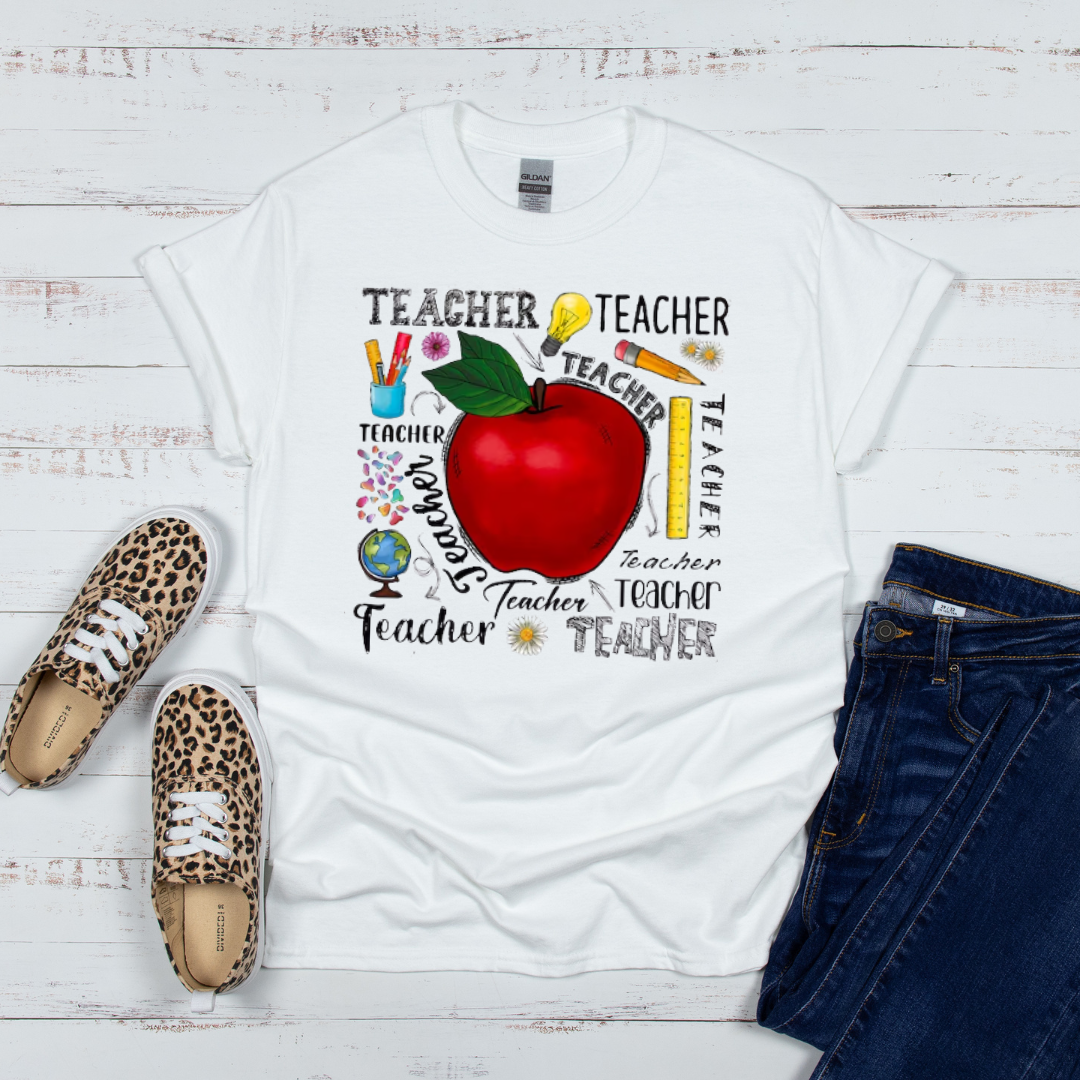 Teacher with Apple