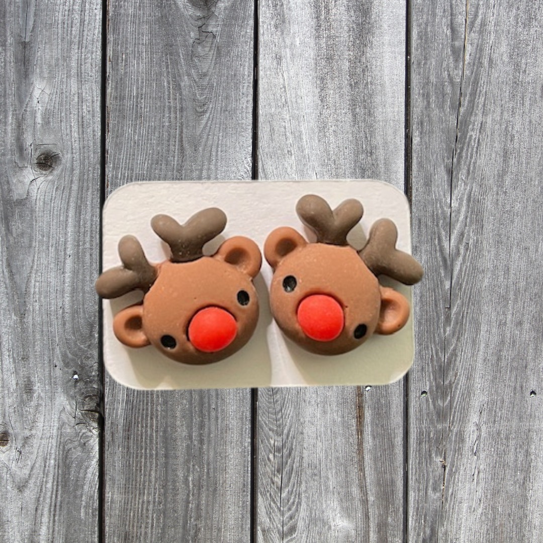 Reindeer Resin Earrings