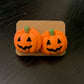 Jack-O-Lantern Pumpkin Resin Earrings