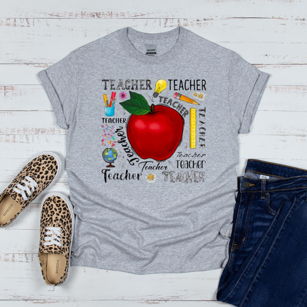 Teacher with Apple