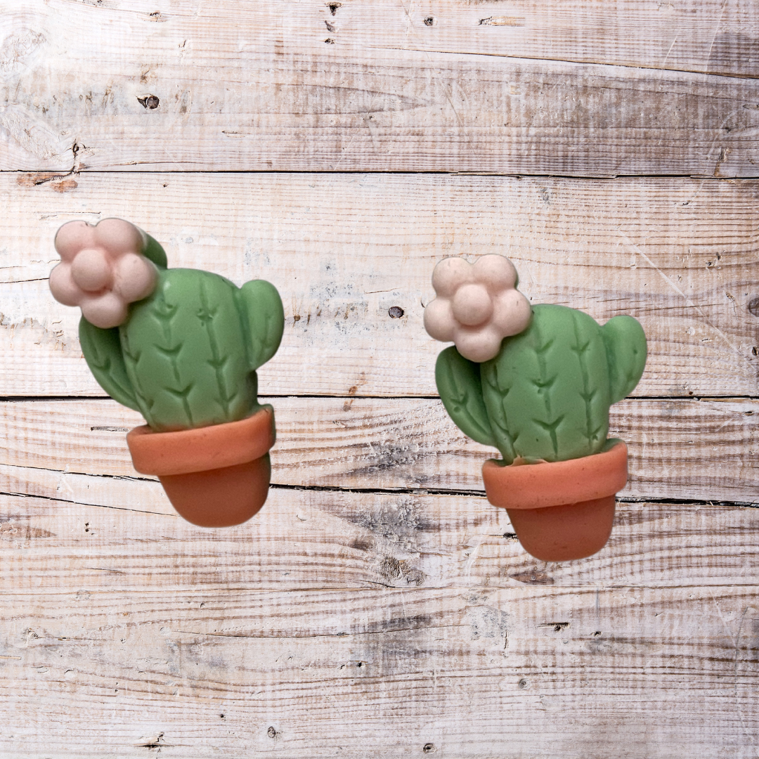 Cactus Clay Earrings