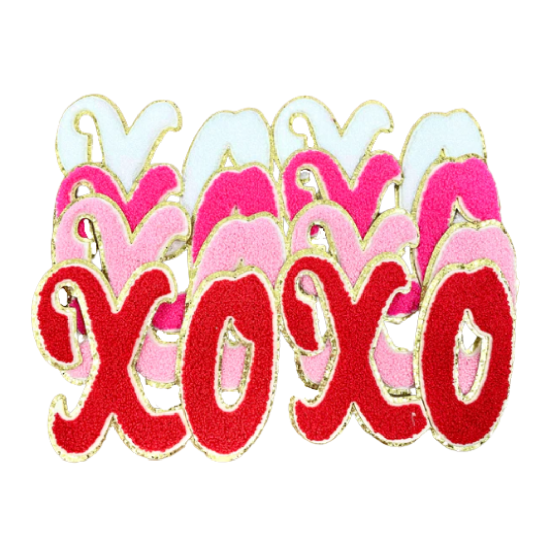 Love / XOXO in Chenille Light Pink