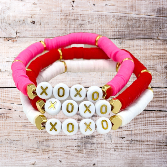 Heishi Beads XOXO Bracelet