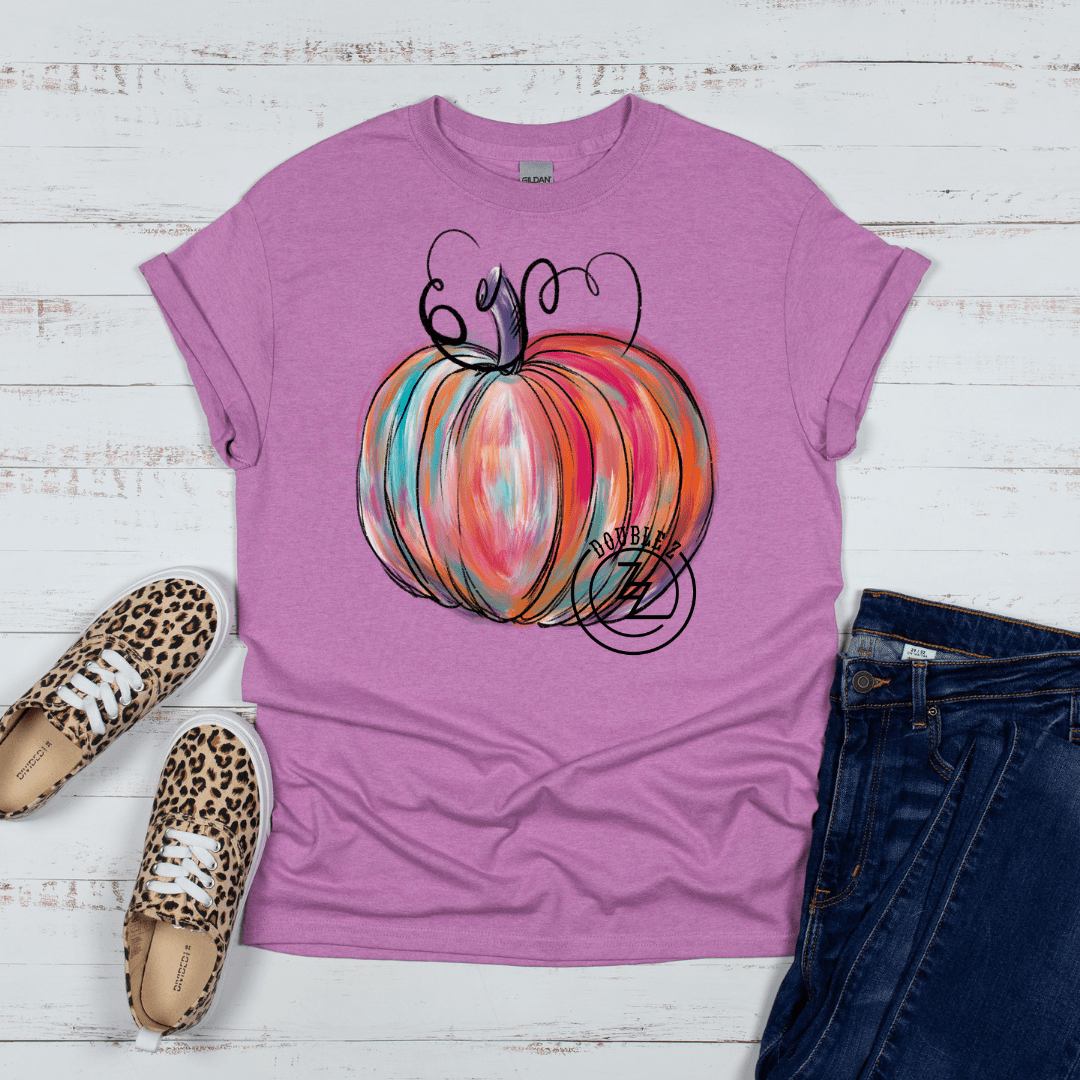 purple pumpkin shirt